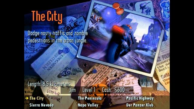 Road Rash for Windows 95 Music - The City смотреть онлайн