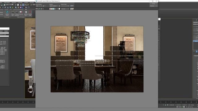 3DS MAX 2023 & VRAY 5.2 QUICK  RENDERING SETTINGS || DINING ROOM DESIGN VRAY & AUTODESK 3DS MAX 202