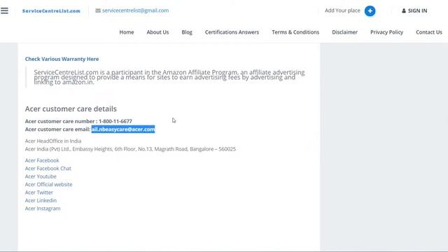【 Updated 】 List of Acer Service Centre in India - ServiceCentreList.com смотреть онлайн