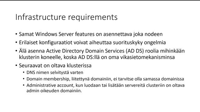 Windows Server failover clustering luento 8.2.2024 смотреть онлайн