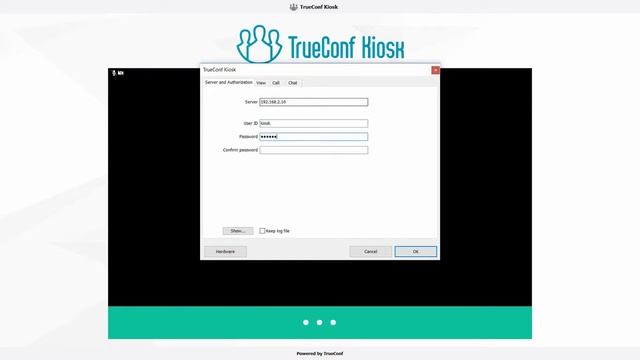 TrueConf Kiosk 1.0 First start смотреть онлайн