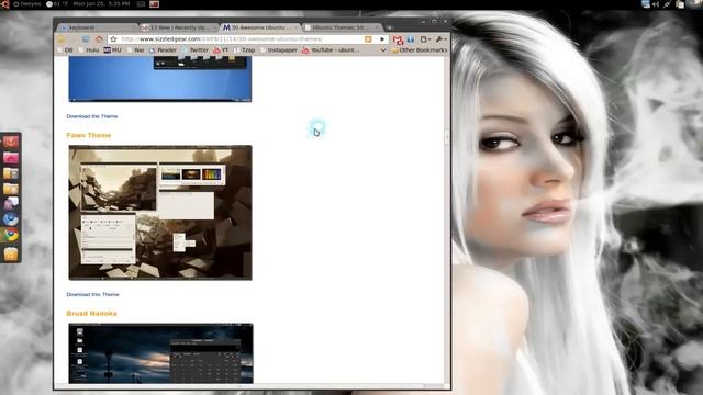Cool Themes Part 2 - Gnome - Ubuntu 9.10 смотреть онлайн