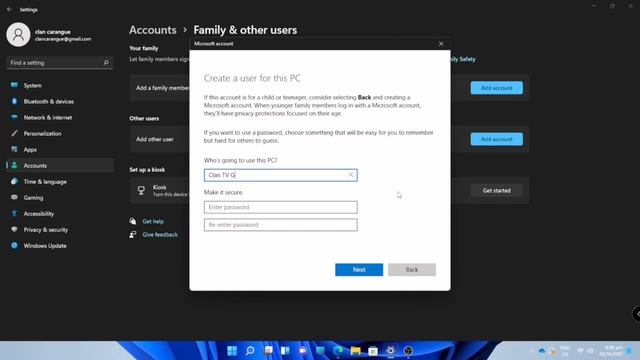 Windows 11: How to create new user account смотреть онлайн