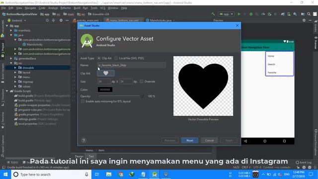 Tutorial Cara Membuat BottomNavigationView di Android Studio смотреть онлайн