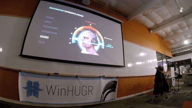 View from camera 2 of Envisioning Holographic Experiences - Guest Speaker: Mike Pell смотреть онлайн