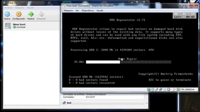 Hiren's Boot 10 5 HDD Regenerator Disco Duro смотреть онлайн