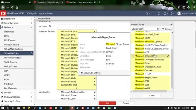 How to Configure SD-WAN for Office365 Traffics | In Fortgate (FortiOS 6.4) смотреть онлайн