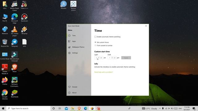 How To Set Auto Dark/Light Mode in Window 10 #darkmode#lightmode смотреть онлайн