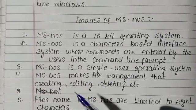 What is Microsoft Disk operating system {Ms DOS}\\features of Ms DOS//limitations of Ms DOS// смотреть онлайн