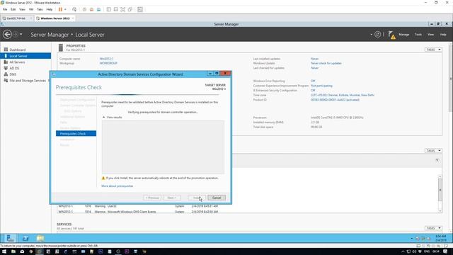 Windows 2012 Domain Installation смотреть онлайн
