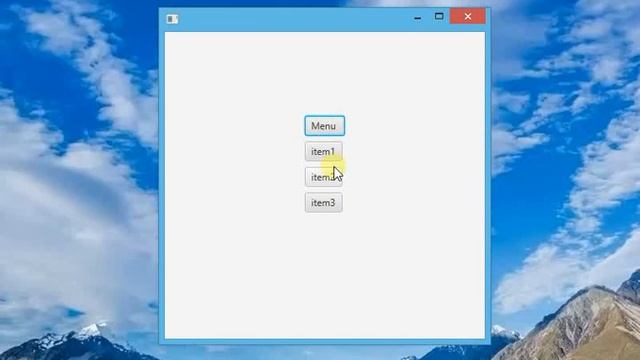 Выпадающее меню.