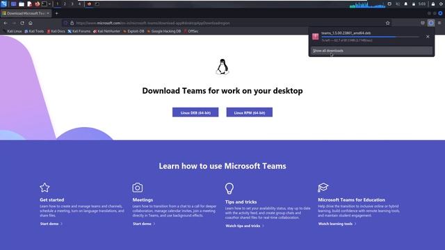Kali Linux install MS Team Video Conferencing Package | Ethica смотреть онлайн
