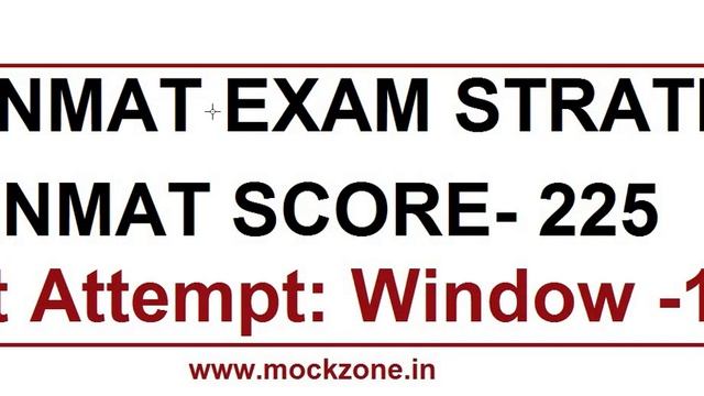 My NMAT Exam Strategy | NMAT Score - 225 | Window-1 смотреть онлайн