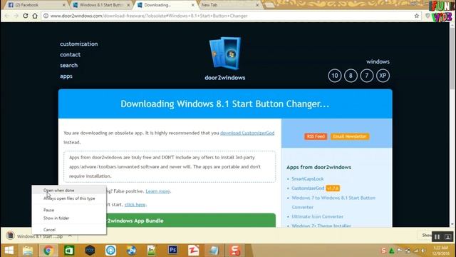 How to change the start button of windows 8.1 .... смотреть онлайн