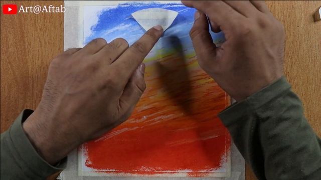 Easy oil pastel drawing / Window Sunset scenery drawing / oil pastels painting for beginners смотреть онлайн