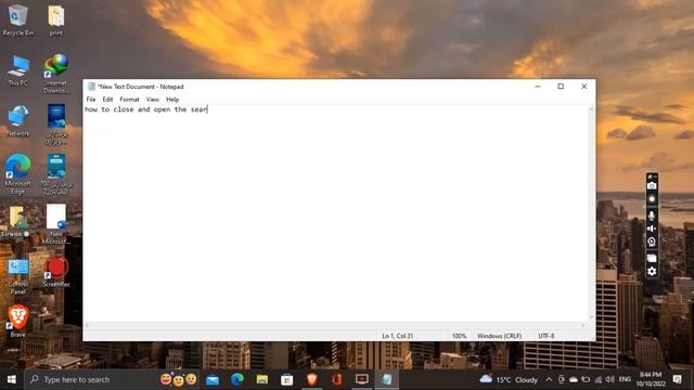 how to close and open the search box in windows 10 pro смотреть онлайн