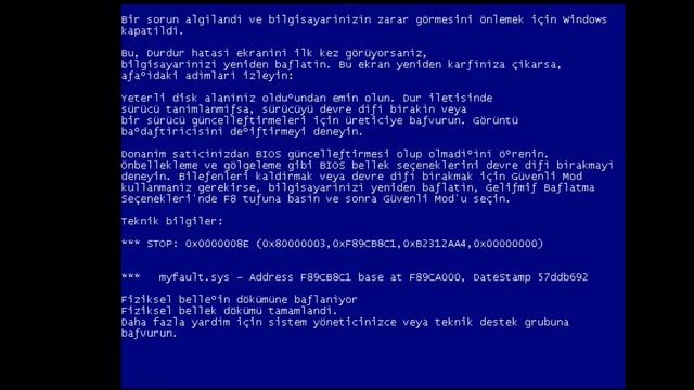 Windows XP Ölümün mavi ekranı смотреть онлайн