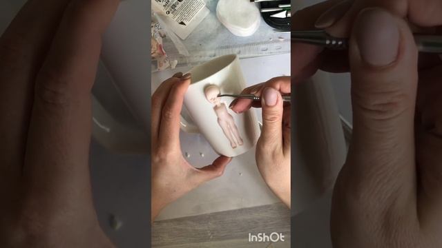 Как слепить куколку?лепим куколку из полимерной глины,лицо из глины смотреть онлайн