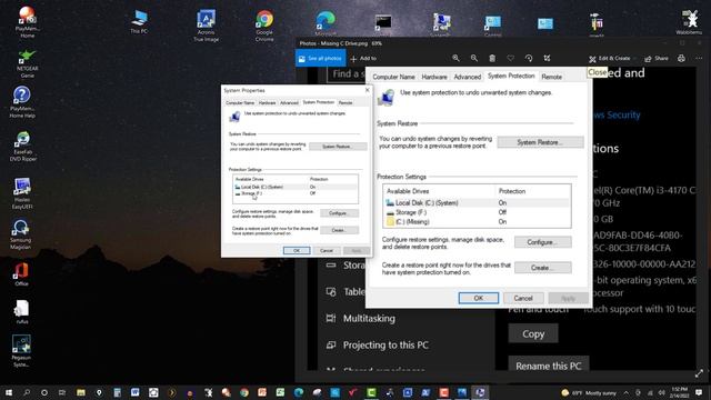 System Protection Message: C Drive Missing смотреть онлайн