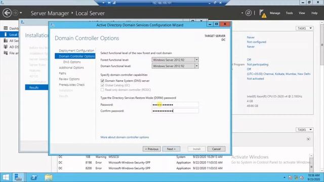 Installing Active Directory Domain Services on Windows Server 2012 R2 смотреть онлайн