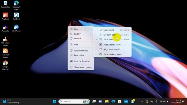 Cara Mengatur Ukuran atau Size Icon Desktop Di Windows 11 смотреть онлайн