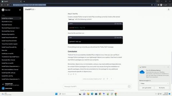 how to install pip alpine linux
