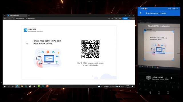 Shareit Web - Envía Archivos de Tu Teléfono Móvil A Tu PC | Código QR - Fácil Y Rápido смотреть онлайн