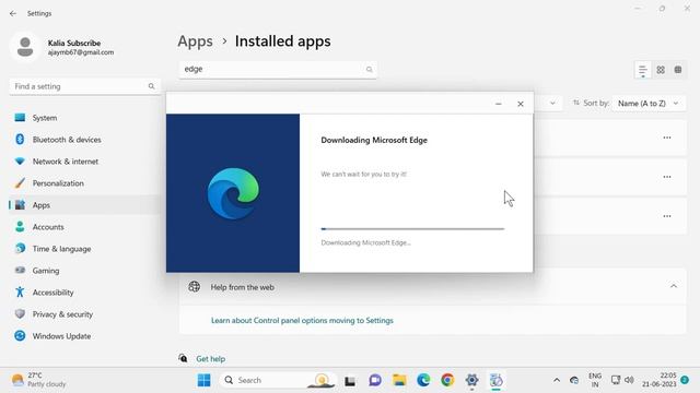 How To Remove And Reinstall Microsoft Edge in Windows 11 смотреть онлайн