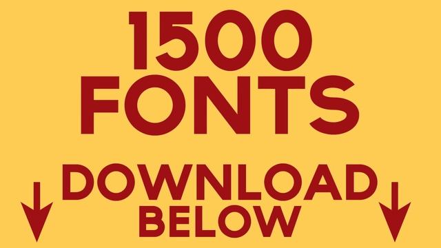 1500 Free Professional Font Pack - Download смотреть онлайн