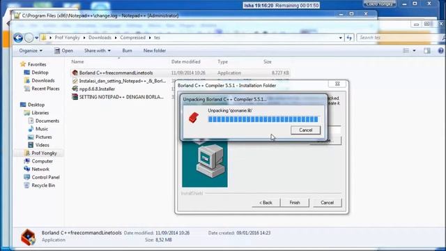 Belajar C++ Bagian 1 Install dan Setting Notepad++ & Borland C++ смотреть онлайн