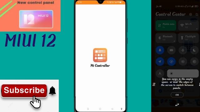 MIMI 12 new control center control panel कैसे चेंज करें किसी भी Android phone में смотреть онлайн