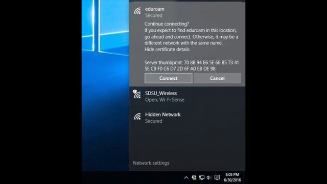Joining Eduroam On Windows 10 смотреть онлайн