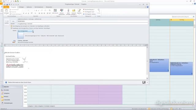 Outlook 2010 für Umsteiger - Einfache Kalenderfreigabe смотреть онлайн