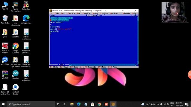 turbo c hello world project ||turbo c смотреть онлайн