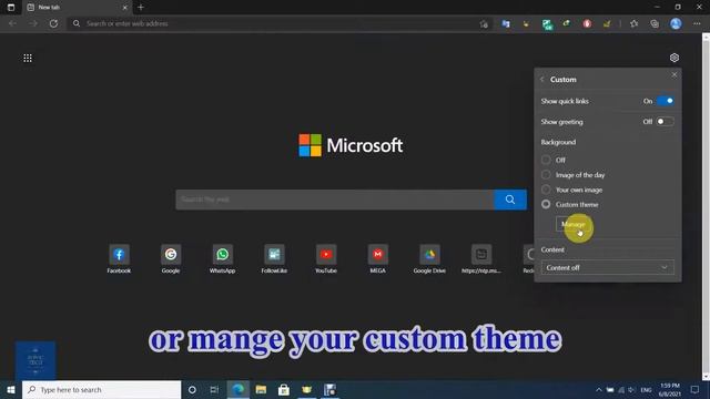 How To Change The Default Page Background And Color On Microsoft Edge | Customize Microsoft Edge