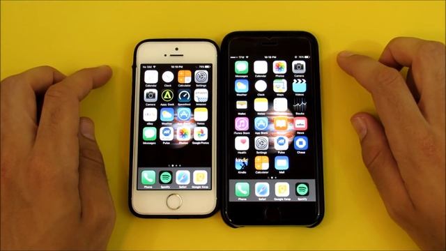 iPhone 5S vs iPhone 6 iOS 9.3.4 смотреть онлайн