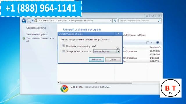 Uninstall Google Chrome From Windows 10 / 8 / 7 XP смотреть онлайн