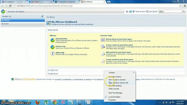 alfresco community screencast смотреть онлайн