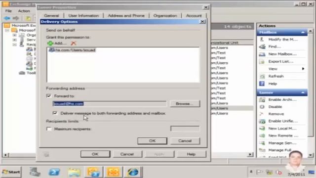 Exchange Server 2010 Creating Recipients 39 смотреть онлайн