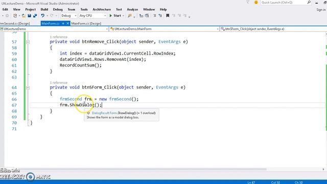 Add new form and attach other form in C# смотреть онлайн