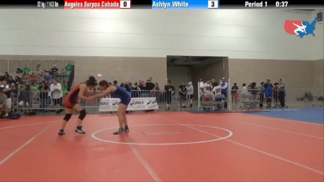 FILA Cadet 52 kg / 114.5 lbs - Angeles Eurpoa Cabada vs. Ashlyn White смотреть онлайн