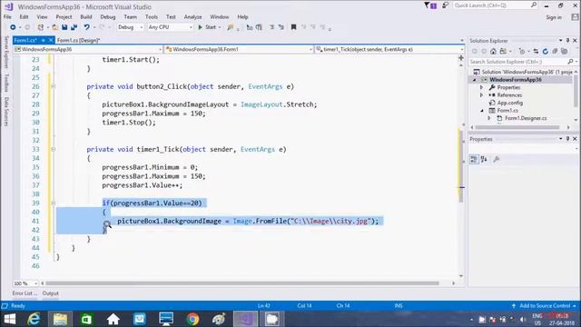 C# ProgressBar Control смотреть онлайн