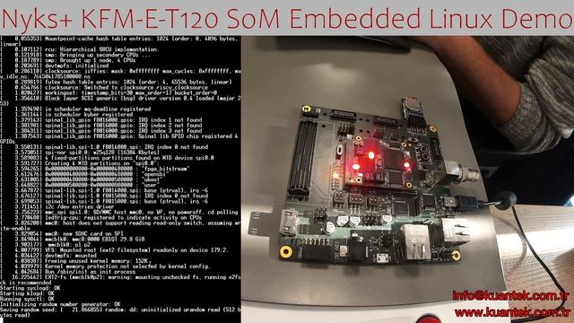 Risc-V Embedded Linux Demo on Nyks+ KFM-E-T120 SoM #fpga #linux #embeded смотреть онлайн