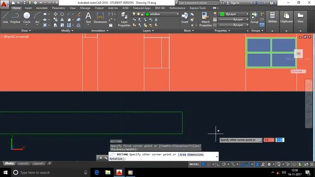 AutoCAD 3D. How to create 3D Windows. Part- 08 смотреть онлайн