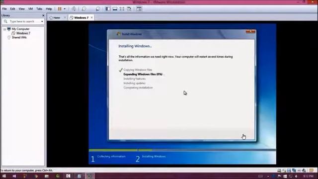 How to install Windows 7/8 on VMware Workstation смотреть онлайн