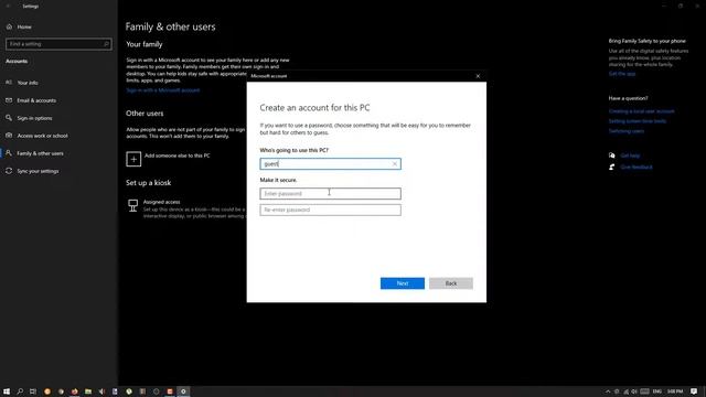 How To Create a New User/Guest Account | Windows 10 | Without a Microsoft Account | 100% Working смотреть онлайн