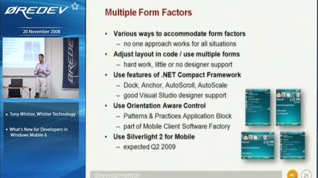 What's New for Developers in Windows Mobile 6 – Tony Whitter clip20 смотреть онлайн