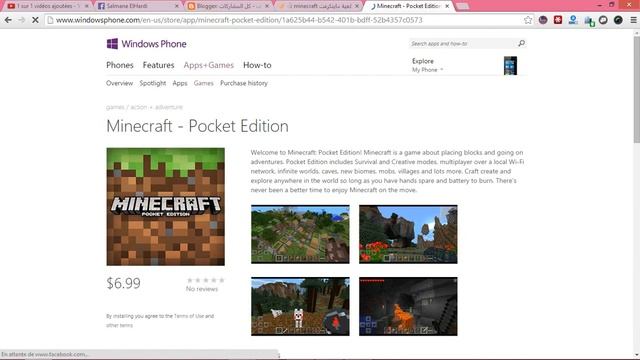 Downlad Minecraft on Windows Phone تحميل لعبة ماينكرفت على الوندوز فون смотреть онлайн