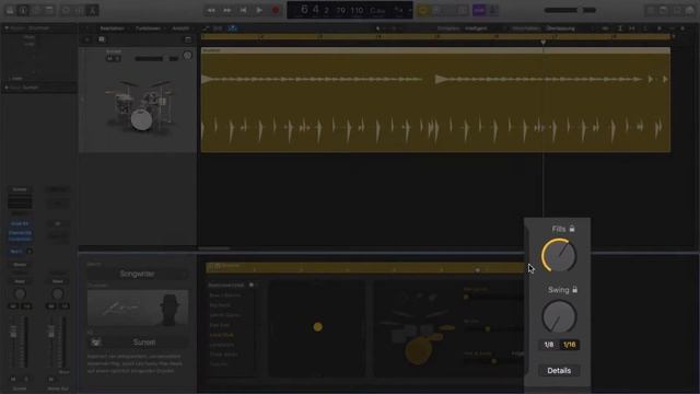 Logic Pro X deutsch Tutorial Teil 27 - Logics Drummer Part 1 (Logic Pro X Drummer deutsch) смотреть онлайн
