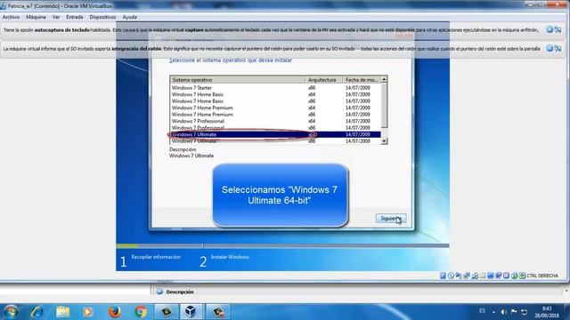 Instalar windows 7 64-bit en una máquina virtual. смотреть онлайн